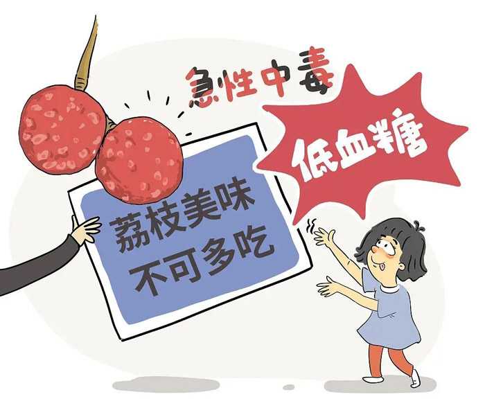 荔枝吃多了会中毒？荔枝吃多了真的会“中毒”！