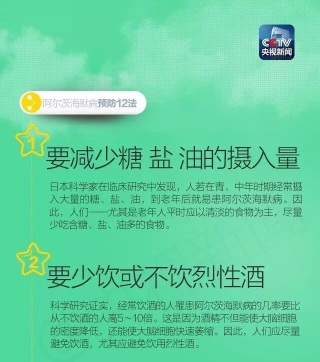 “老年痴呆症”——阿尔茨海默病的十大征兆，以及预防12法！